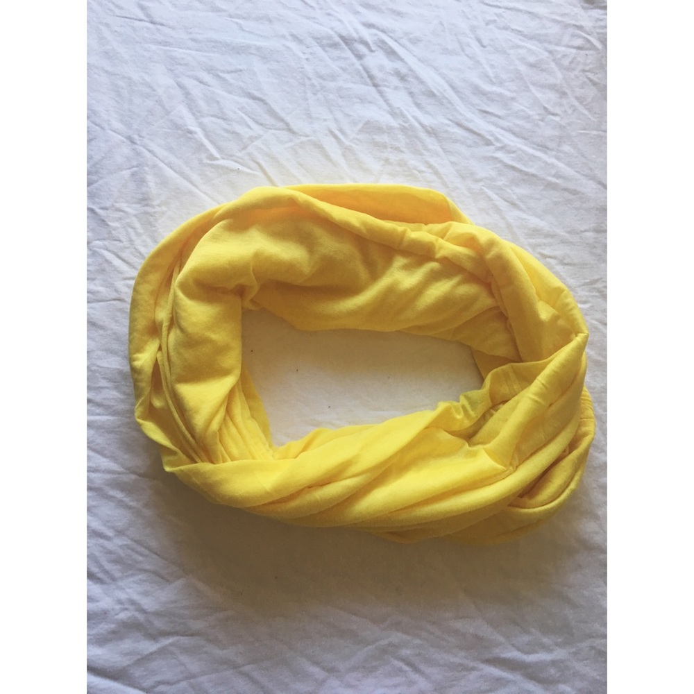 Light weight bright yellow spring scarf
